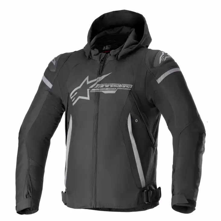 Alpinestars Tekstiilitakki Zaca Vedenpitävä Musta/Harmaa L - Duell ajovarusteet - 43077 - 1