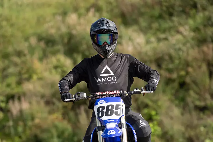 AMOQ Ascent Comp Ajopaita Musta-Valkoinen, XS - Duell ajovarusteet - 52787 - 1