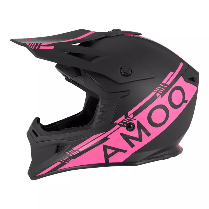 AMOQ Meteor V2 Kypärä Musta/Pinkki, M - Duell ajovarusteet - 52937 - 1
