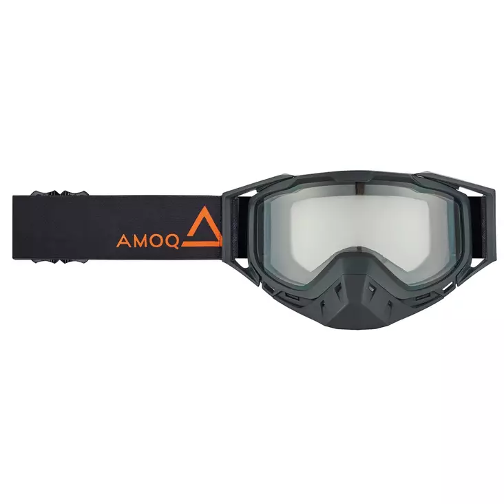 AMOQ Youth Snow Goggles Black-Orange clear lens - Duell ajovarusteet - 51757 - 1