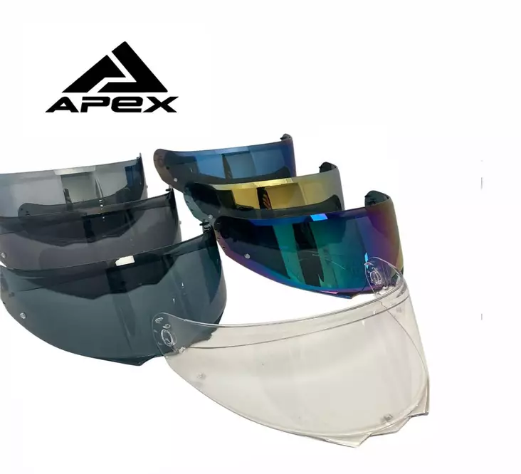 APEX FI200 Visor dark smoke pinlock ready - Duell ajovarusteet - 32467 - 1