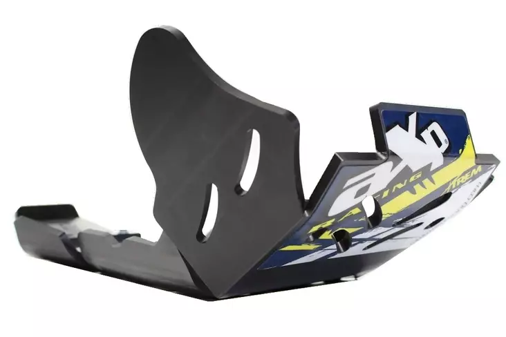 AXP Xtrem HDPE Skid Plate Black Husqvarna FE250/FE350 17-23 - Duell MP varaosat ja tarvikkeet - 86637 - 1