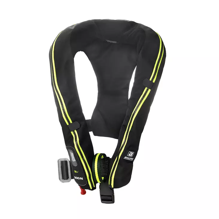 Baltic Compact 100 harness auto ilmatäytteinen pelastusliivi musta 30-110kg - Duell venetarvikkeet - 135597 - 1
