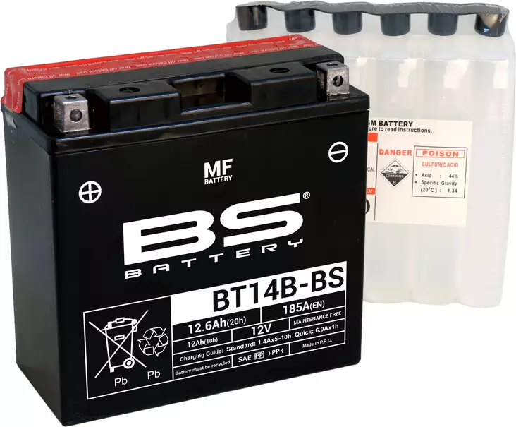 BS Battery BT14B-BS MF (cp) Maintenance Free - Duell muut varaosat ja tarvikkeet - 131327 - 1