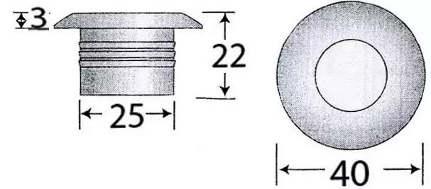 Courtesy Valo 12/24V sininen led - Duell venetarvikkeet - 7127 - 1