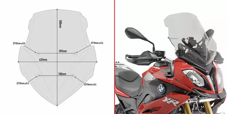 GIVI SPOILER BMW S1000XR (15-16) - Duell MP varaosat ja tarvikkeet - 100987 - 1