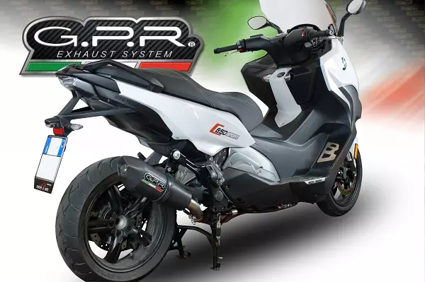 GPR Bmw C 650 Sport 2016/20 e4 EC-Approv. slip-on exhaust GP Evo4 Black Titaniu - Duell MP varaosat ja tarvikkeet - 109567 - 1