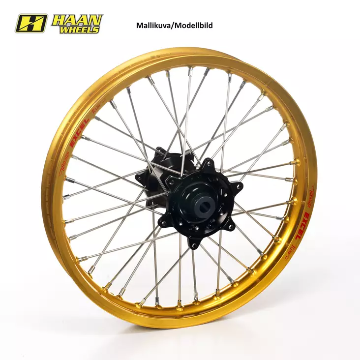 Haan wheel CRF450 02- 17-3,50 GOLD RIM/BLACK HUB - Duell MP varaosat ja tarvikkeet - 63427 - 1