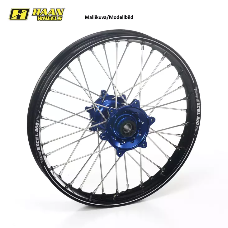 Haan wheel Husqvarna FC 16-22 19-2,15 BLUE HUB/A60 BLACK RIM - Duell MP varaosat ja tarvikkeet - 63397 - 1