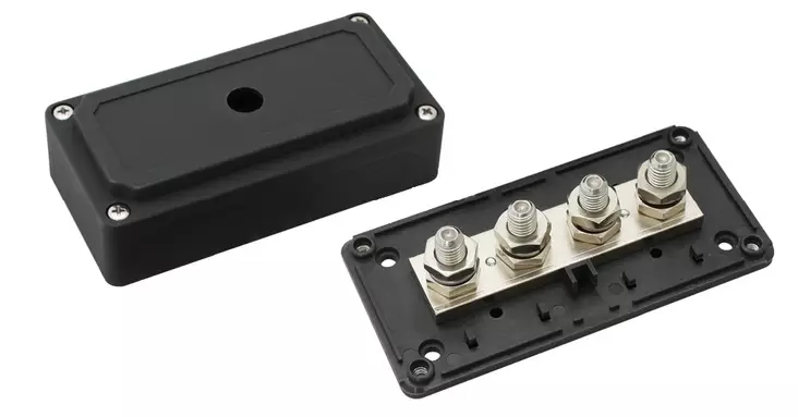 Heavy Duty BusBar kytkentäkisko 4x10mm - Duell venetarvikkeet - 6517 - 1