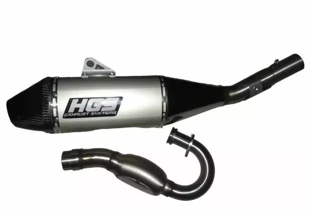 HGS Täysputkisto 4T CRF250R 25-.. Carbon Grey - Duell MP varaosat ja tarvikkeet - 68717 - 1