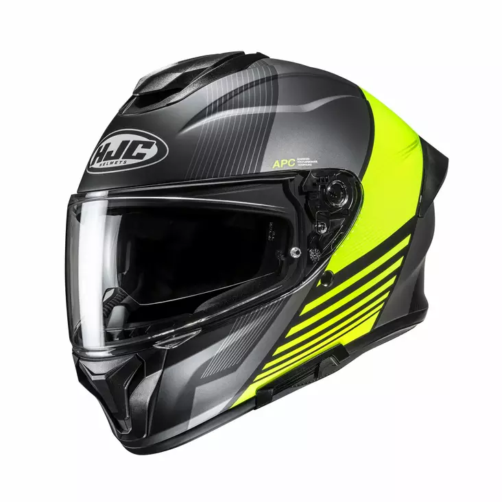 HJC Kypärä C71 Morix Musta/Fluo Keltainen MC3HSF, M - Duell ajovarusteet - 55677 - 1