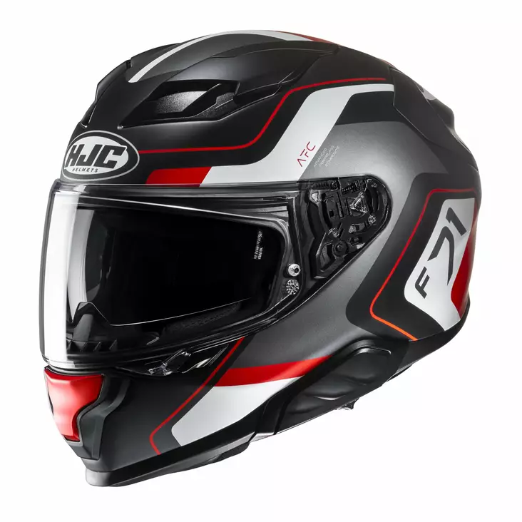HJC Kypärä F71 Arcan MC1SF Musta/Valkoinen/Harmaa XL - Duell ajovarusteet - 56627 - 1