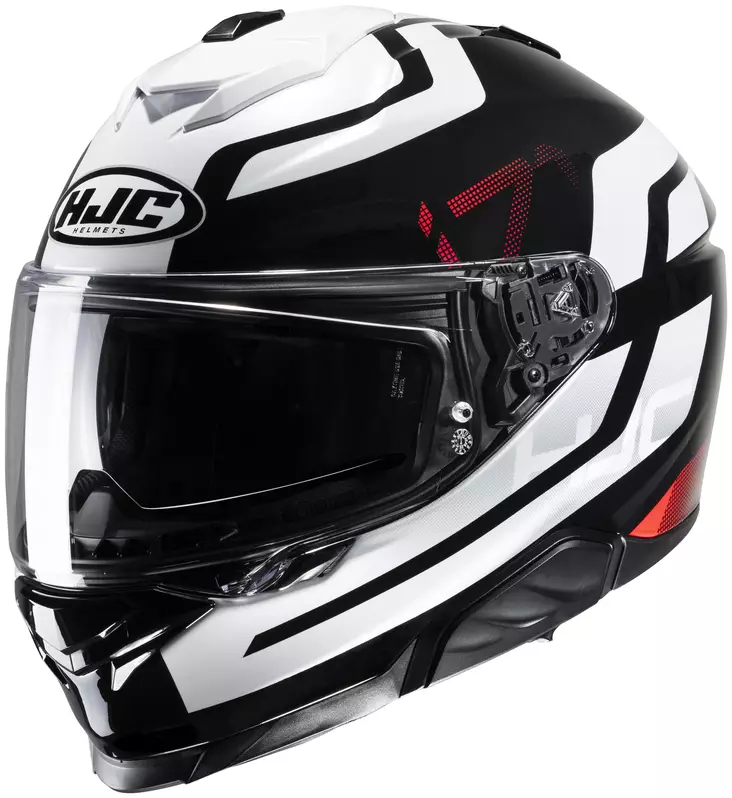 HJC Kypärä i71 Enta Musta/Valkoinen/Punainen MC1 XL 60-61cm - Duell ajovarusteet - 56647 - 1
