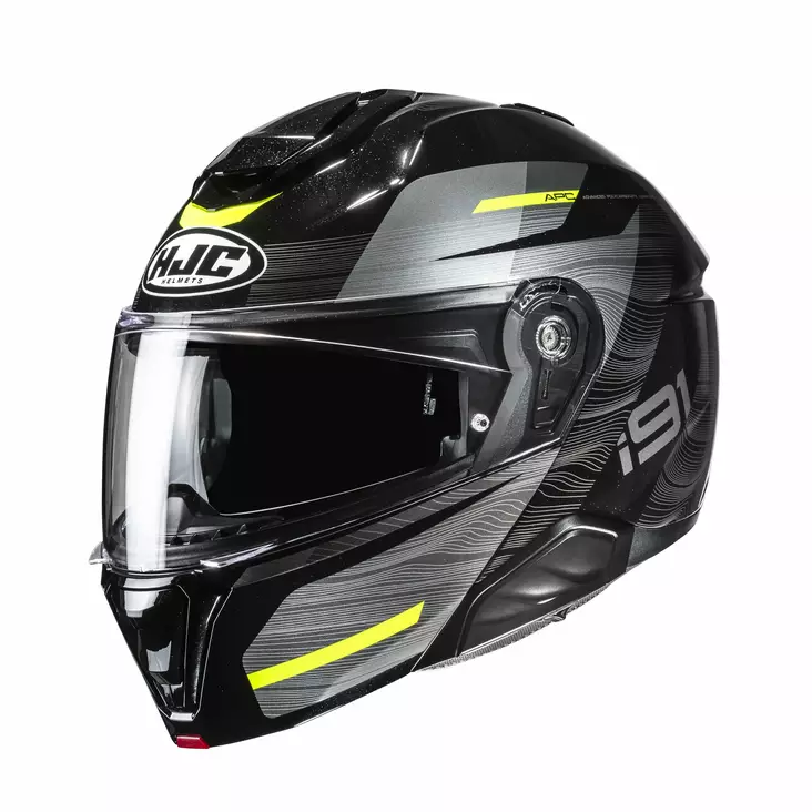 HJC Kypärä i91 Dusk Musta/Harmaa/Fluo Keltainen MC3H, XS - Duell ajovarusteet - 56017 - 1