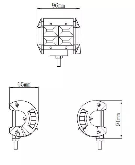 Kinwons Led Kaukovalopaneeli 10-30V 48W Flood - Duell ATV varaosat ja tarvikkeet - 138497 - 1