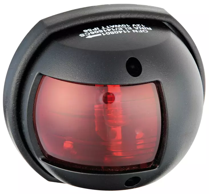 Kulkuvalo LED Compact 12 musta - punainen - Duell venetarvikkeet - 8077 - 1