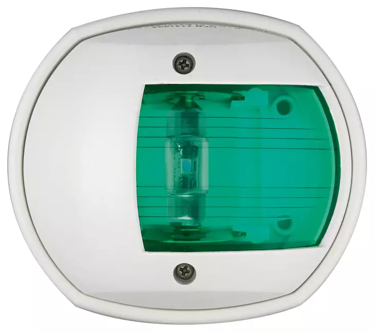 Kulkuvalo LED Compact 12 valkoinen - vihreä - Duell venetarvikkeet - 7847 - 1