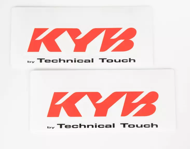 KYB Sticker Front Fork (Pair) KYB by TT 85cc red - Duell MP varaosat ja tarvikkeet - 73077 - 1