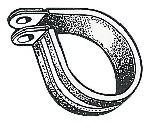 Letkunkiristin kumisuojattu 25 mm 10 kpl/pakk - Duell venetarvikkeet - 6717 - 1