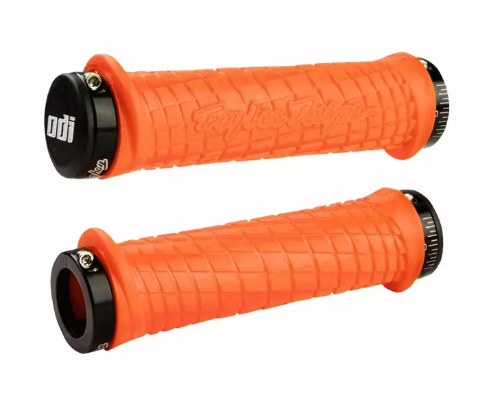 ODI LOCK-ON Grips Troy Lee Designs Signature Series Flo-Orange W/Black - Duell MP varaosat ja tarvikkeet - 53857 - 1