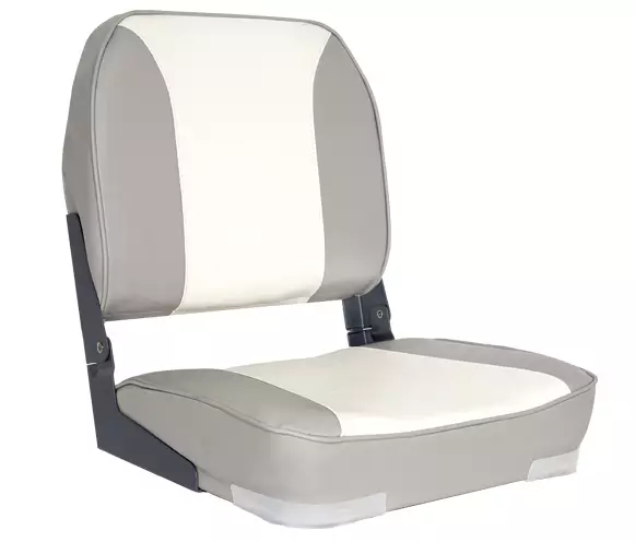 OS DELUXE FOLD DOWN SEAT UPHOLSTERED GREY/WHITE - Duell venetarvikkeet - 132487 - 1