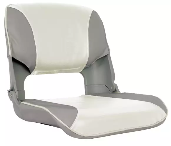 OS SKIPPER SEAT FOLDING UPHOLSTERED GREY/WHITE - Duell venetarvikkeet - 132987 - 1