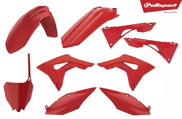 Polisport plastic kit CRF450 17-20 CRF250R 18-21 Punainen (1) - Duell MP varaosat ja tarvikkeet - 129417 - 1