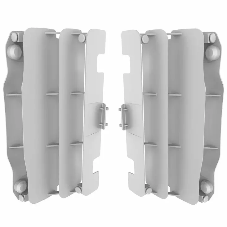 Polisport Radiator louvers YZ250 / 450 2006 White (25) - Duell MP varaosat ja tarvikkeet - 129457 - 1