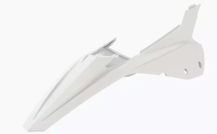 Polisport rear fender/side panel RR (20-24) White (5) - Duell MP varaosat ja tarvikkeet - 130197 - 1