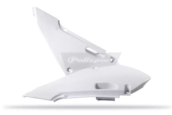 Polisport side panel KX65(00-..)KLX110(02-09)/RM65(03-05)/DR-Z110 white (6) - Duell MP varaosat ja tarvikkeet - 130877 - 1