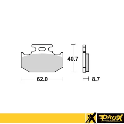 ProX Jarrupalasarja Taakse KX125/250/500 '89-94 + RM125/250 '89-95 - Duell MP varaosat ja tarvikkeet - 81007 - 1