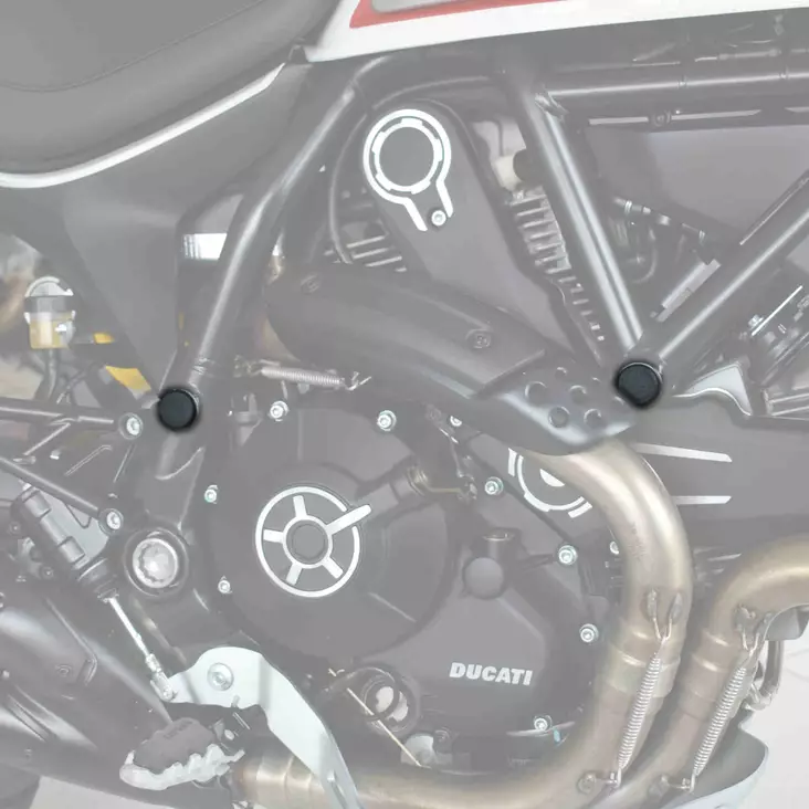 Puig Chassis Plugs Ducati Monster 797/Scrambler C/Black - Duell MP varaosat ja tarvikkeet - 90107 - 1