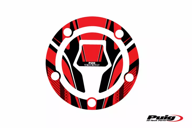 Puig Fuel Cap Cover Mod. Radikal Suzuki C/Red - Duell MP varaosat ja tarvikkeet - 91087 - 1