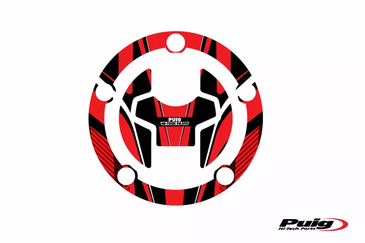 Puig Fuel Cap Cover Radikal Suzuki C/Red - Duell MP varaosat ja tarvikkeet - 89457 - 1