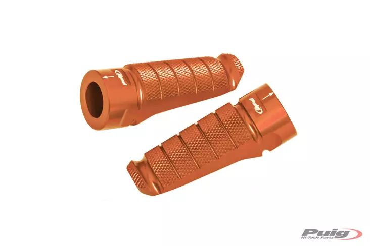 Puig Pair Footrests Hi-Tech Racing Right/Left C/Orange - Duell MP varaosat ja tarvikkeet - 92377 - 1