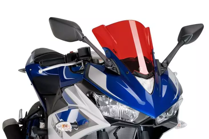 Puig Racing Screen Yamaha Yzf-R3 15'-18'C/Red - Duell MP varaosat ja tarvikkeet - 91997 - 1