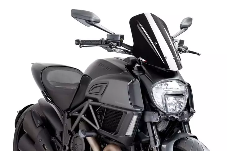 Puig Screen New Generation Touring Diavel 14'-18' C/Bla - Duell MP varaosat ja tarvikkeet - 91217 - 1