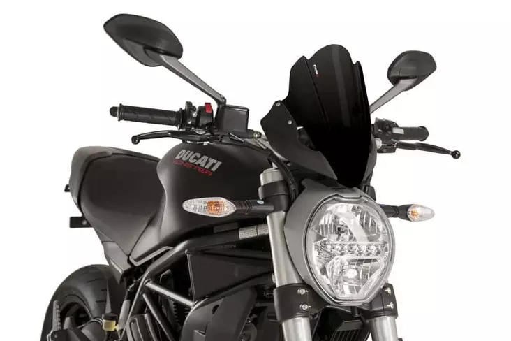 Puig Touring Screen Ducati Monster 1200R 16'-20' C/Blac - Duell MP varaosat ja tarvikkeet - 90477 - 1