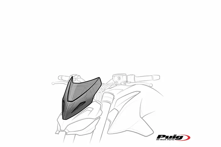 Puig Windscreen New Gen Sport Triumph Trident 660 21' C - Duell MP varaosat ja tarvikkeet - 98687 - 1