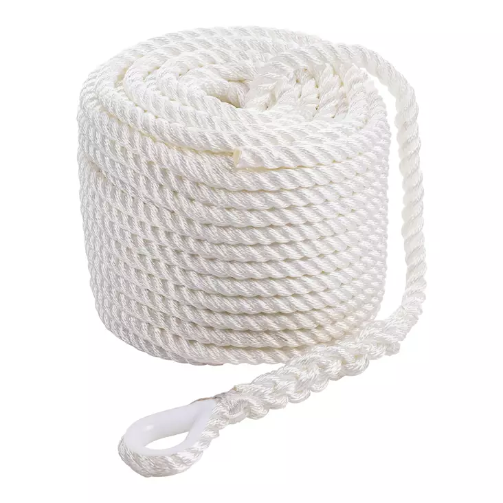 Qvarken Ankkuriköysi Classic koussilla 10mm 30m valkoinen - Duell venetarvikkeet - 139627 - 1