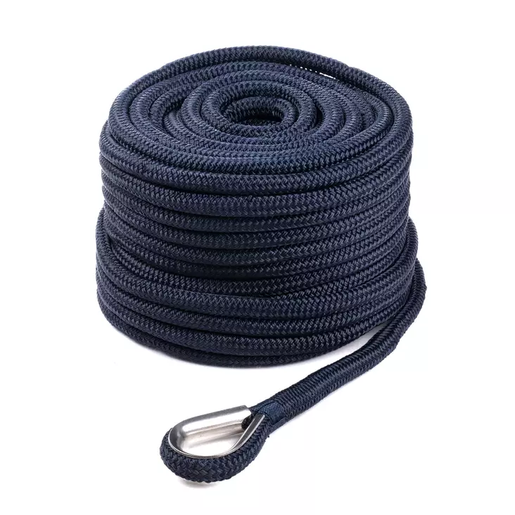 Qvarken Ankkuriköysi Dockline koussilla 16mm 40m navy sin - Duell venetarvikkeet - 139597 - 1