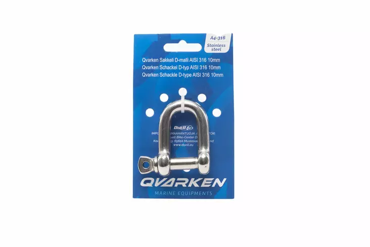 Qvarken Sakkeli D-malli AISI 316 5mm - Duell venetarvikkeet - 139377 - 1