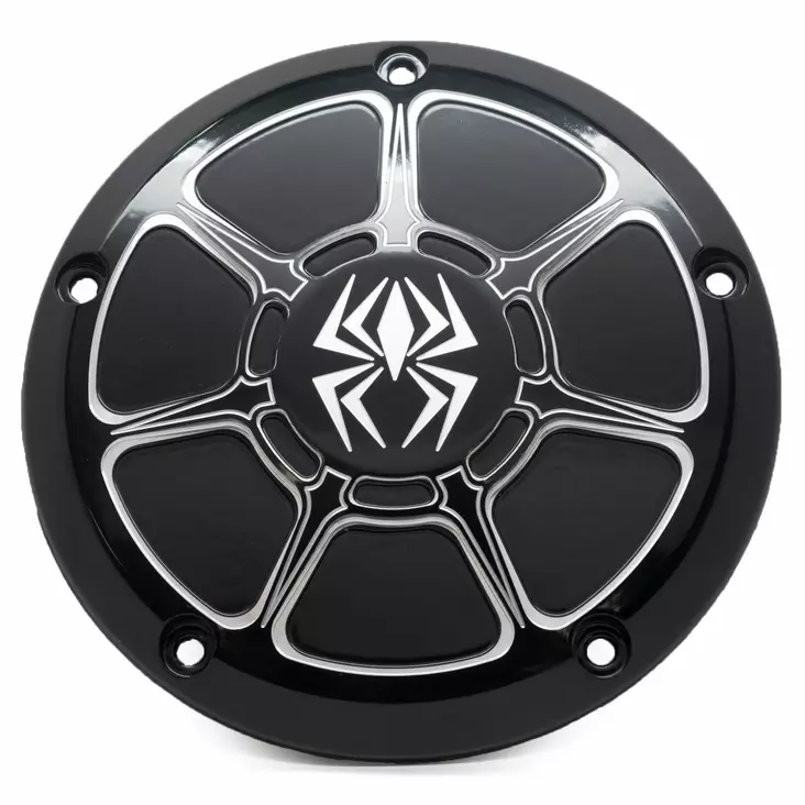 Rekluse Derby Cover - Black Gloss - H-D Dyna - Duell MP varaosat ja tarvikkeet - 70537 - 1