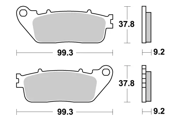 Sbs Jarrupalat Ceramic - Duell MP varaosat ja tarvikkeet - 122547 - 1