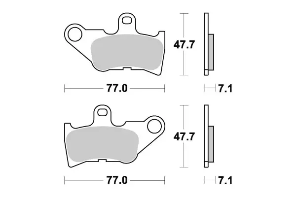 Sbs Jarrupalat Ceramic - Duell MP varaosat ja tarvikkeet - 123647 - 1