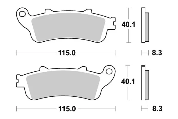 Sbs Jarrupalat Ceramic - Duell MP varaosat ja tarvikkeet - 124047 - 1