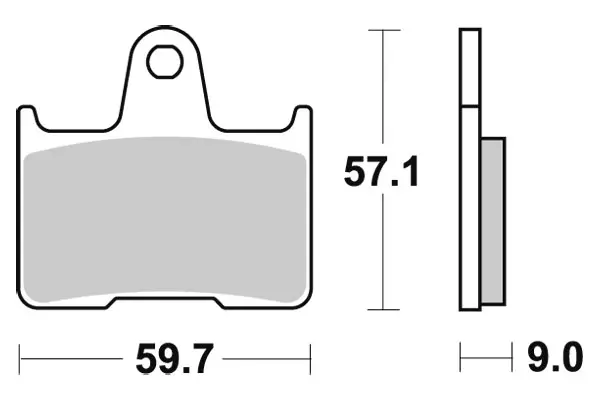 Sbs Jarrupalat Ceramic - Duell MP varaosat ja tarvikkeet - 124067 - 1