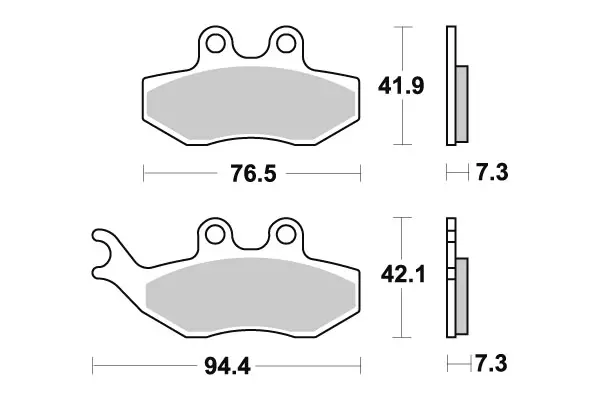 Sbs Jarrupalat Ceramic (774HF) - Duell MP varaosat ja tarvikkeet - 123497 - 1
