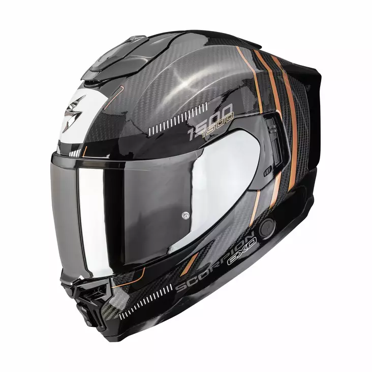 SCORPION Helmet EXO-1500 CARBON AIR ZITY Black-Copper, L - Duell ajovarusteet - 49737 - 1
